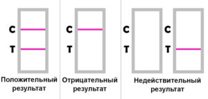 Интерпретация результата экспресс-теста